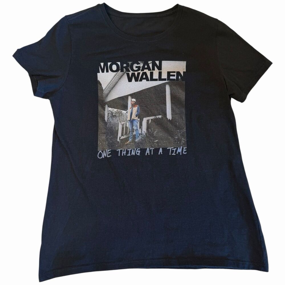 Morgan Wallen Country Tour One Thing At A Time T Shirt Women Small Black 2023
